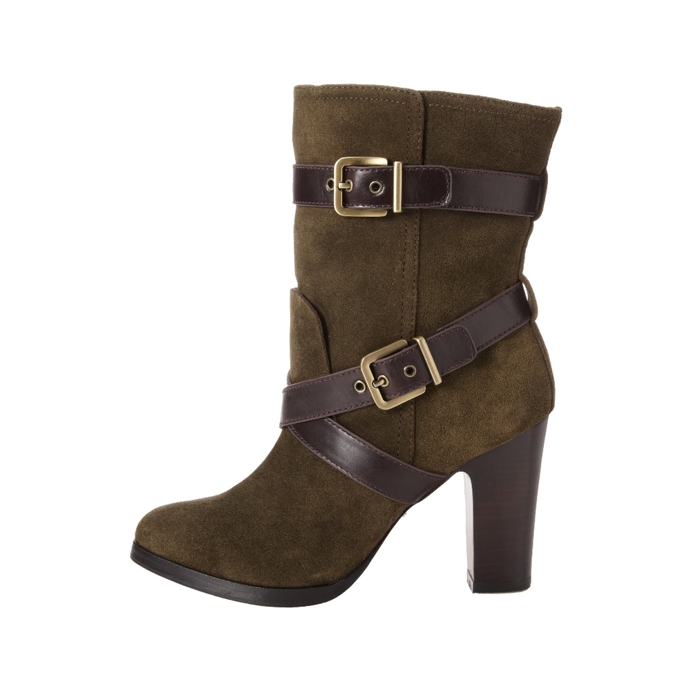 POUR LA VICTOIRE Roslin Suede Buckle Wrapped Boots